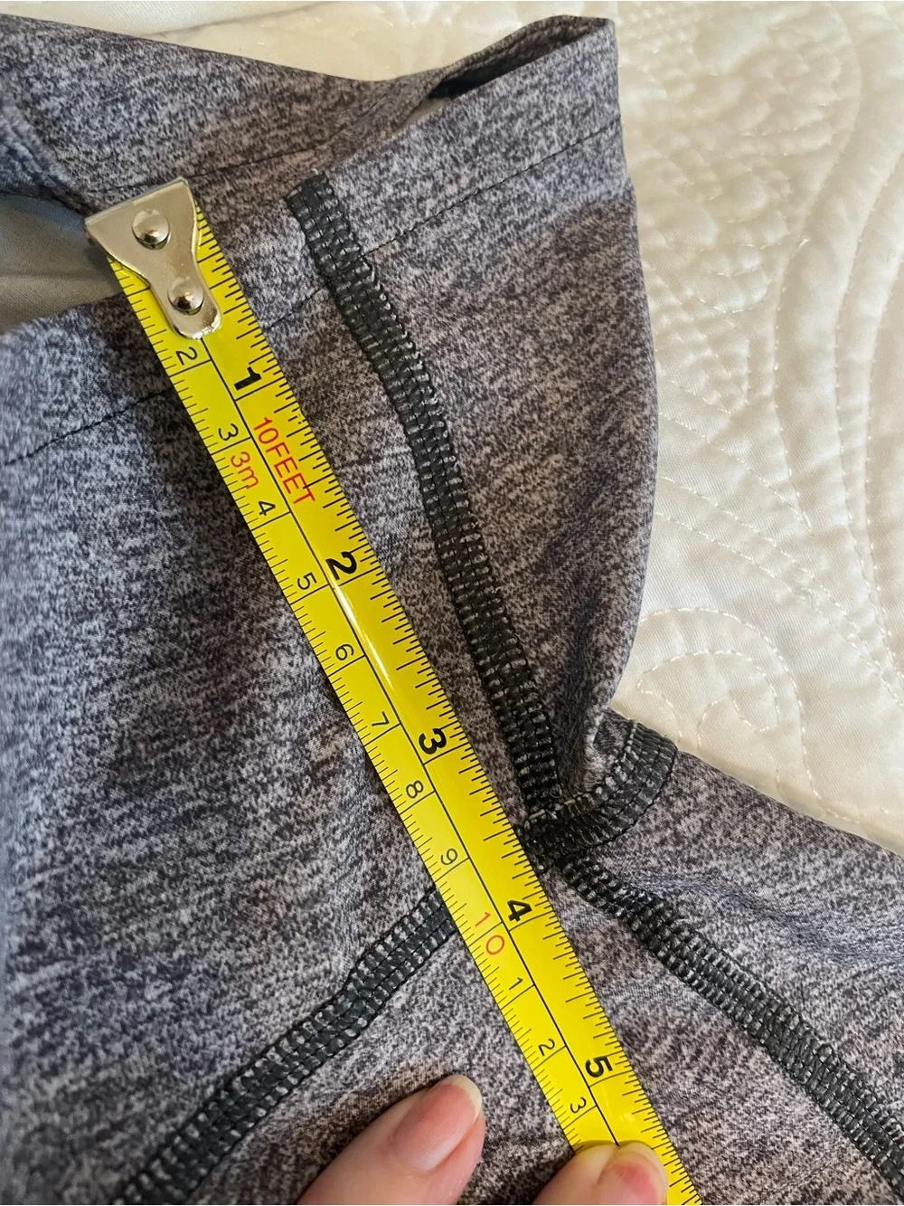 lululemon athletica Heathered Gray Speed-up Speed Shorts 4” inseam